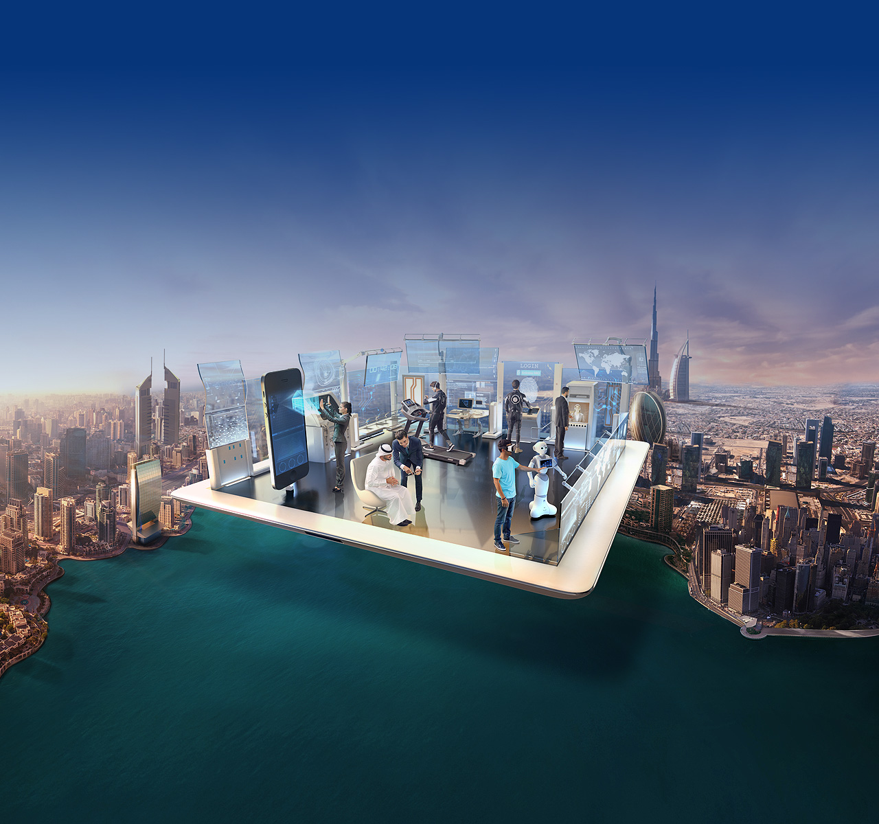 BannerWithHighLightsLeading The Way At Emirates NBD