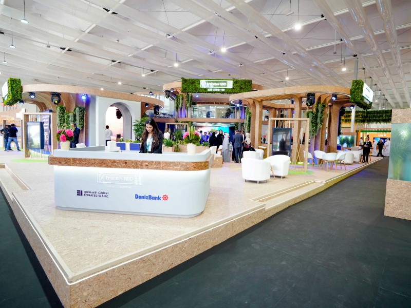 Emirates NBD Group engaged local sustainable businesses to create COP28 stand