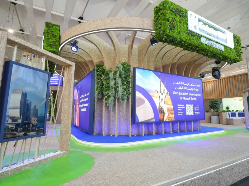 Emirates NBD Group engaged local sustainable businesses to create COP28 stand